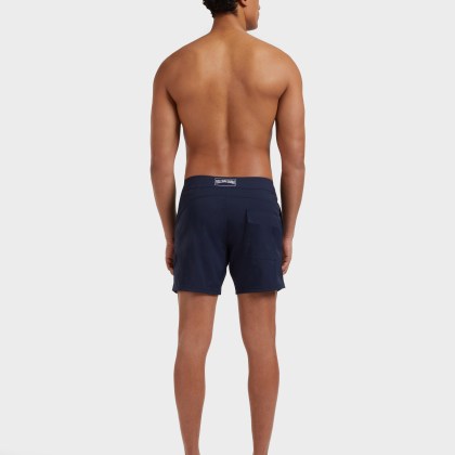 Vilebrequin - Solid Stretch-badeshorts Mit Flachem Bund Für Herren - Bademode - Merise - Blau - Größe XXXL – Bild 4