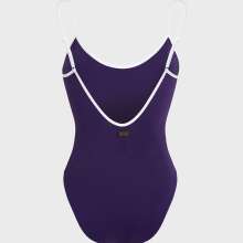 Vilebrequin - Solid Badeanzug Mit Tiefem Rückenausschnitt Für Damen - Bademode - Lamia - Violett - Größe XL