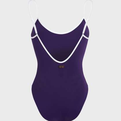 Vilebrequin - Solid Badeanzug Mit Tiefem Rückenausschnitt Für Damen - Bademode - Lamia - Violett - Größe S – Bild 2