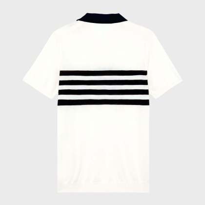 Vilebrequin - Baumwoll-polohemd Mit Zweifarbigen Streifen Für Herren - Polohemd - Amour - Weiss - Größe XXXL – Bild 2