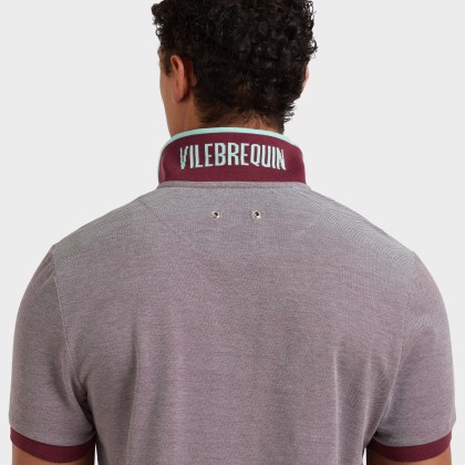 Vilebrequin - Solid Polohemd Aus Baumwolle Mit Changierendem Effekt Für Herren - Polohemd - Palatin - Rot - Größe S – Bild 6