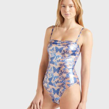 Vilebrequin - Disco Butterfly Bustier-badeanzug Für Damen - Bademode - Facette - Rosa - Größe M – Bild 6