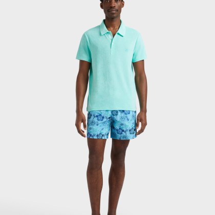 Vilebrequin - Solid Frottee-polohemd Für Herren - Polohemd - Phoenix - Grün - Größe XXL – Bild 3