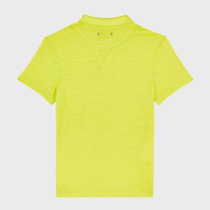 Vilebrequin - Einfarbiges Polohemd Aus Leinenjersey Für Herren - Polohemd - Pyramid - Grün - Größe M