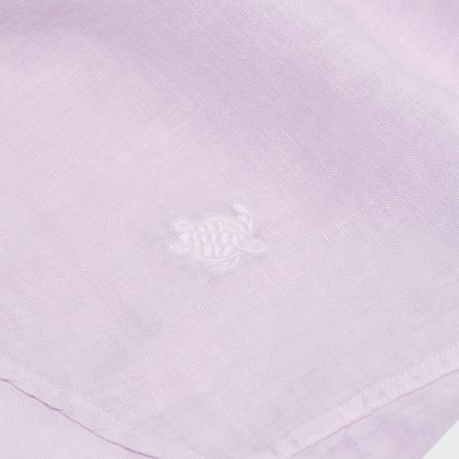 Vilebrequin - Damen-leinenbluse In Unifarben - Hemd - Laurane - Violett - Größe XS – Bild 6