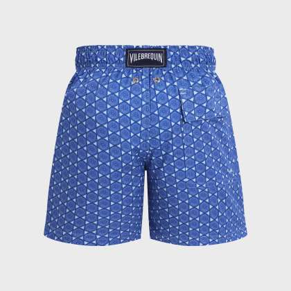 Vilebrequin - Graphic Urchin Stretch-badeshorts Für Jungen - Bademode - Jirise - Blau - Größe 6 – Bild 2