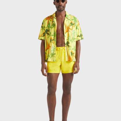 Vilebrequin - Kurze Solid Badeshorts Für Herren - Bademode - Monrise - Gelb - Größe XXXL – Bild 6