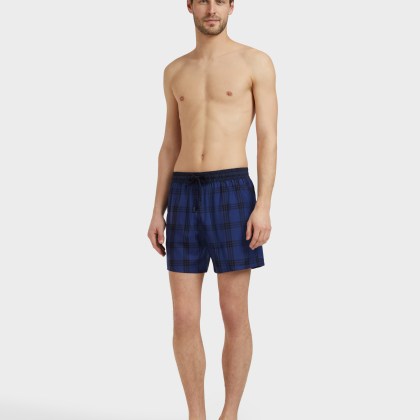 Vilebrequin - Figurbetonte Carreaux Woll-badeshorts Für Herren - Bademode - Magnus - Blau - Größe M – Bild 3