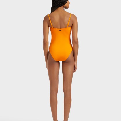 Vilebrequin - Solid Bandeau-badeanzug Für Damen - Bademode - Lucette - Orange - Größe L – Bild 4