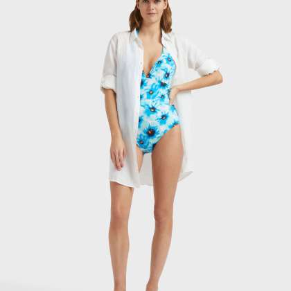 Vilebrequin - Poppies Neckholder-badeanzug Für Damen - Bademode - Famous - Blau - Größe S – Bild 5