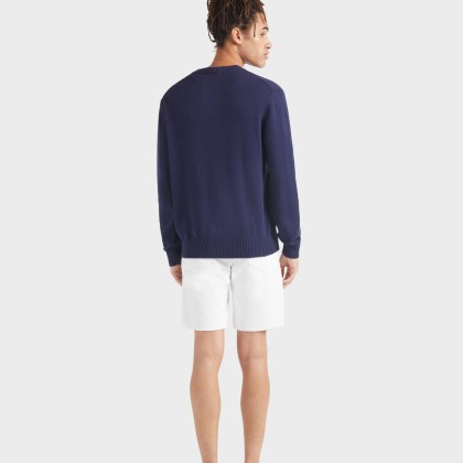 Vilebrequin - Turtle Rundhalspullover Aus Baumwolle Und Kaschmir Für Herren - Pullover - Rayol - Blau - Größe XXL – Bild 4