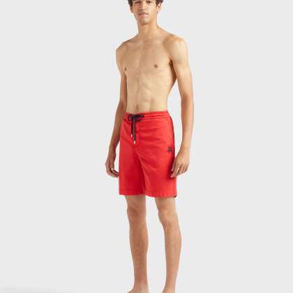 Vilebrequin - Turtle Stretch-bermudashorts Aus Baumwolle Für Herren - Bermuda - Levant - Rot - Größe 36 – Bild 3