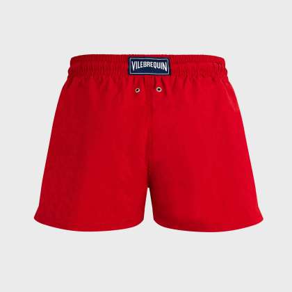 Vilebrequin - Kurze Jacquard Turtles Badeshorts Für Herren - Bademode - Manta - Rot - Größe XL – Bild 2