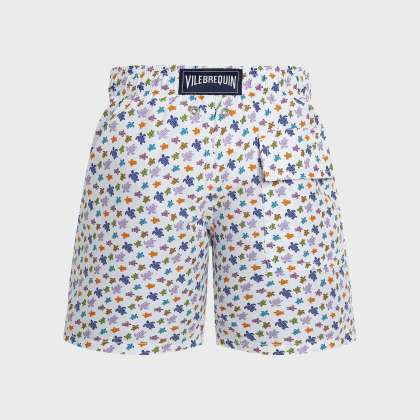 Vilebrequin - Micro Ronde Des Tortues Badeshorts Für Jungen - Bademode - Jim - Weiss - Größe 14 – Bild 2