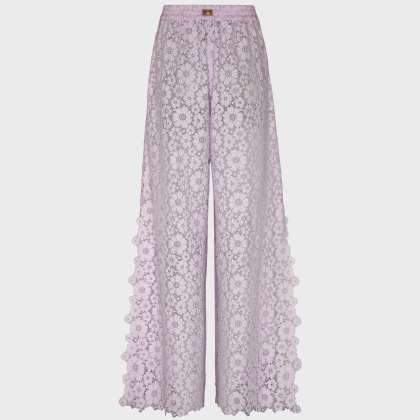 Vilebrequin - Damenhose Aus Blumenspitze - Hose - Prune - Rosa - Größe M – Bild 2