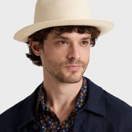 Vilebrequin - Einfarbige Panamahut Aus Naturstroh - Hut - Charming - Beige - Größe M – Bild 3