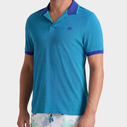 Vilebrequin - Solid Polohemd Aus Baumwolle Für Herren - Polohemd - Palan - Blau - Größe XL – Bild 3