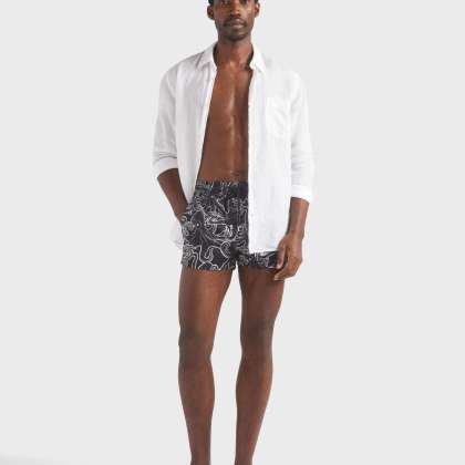 Vilebrequin - Kurze Poulpes Badeshorts Für Herren - Bademode - Manta - Schwarz - Größe XXL – Bild 5