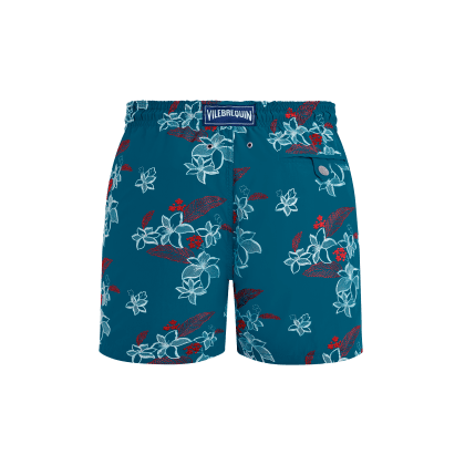 Vilebrequin Flowers Power Badeshorts Mit Stickerei Für Herren - Mistral - Blau - Größe 6XL – Bild 2