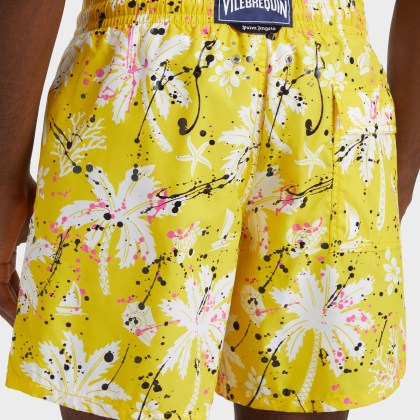 Vilebrequin - Men Swim Shorts Hawai Splash - Vbq X Palm Angels - Bademode - Moorea - Gelb - Größe S – Bild 6
