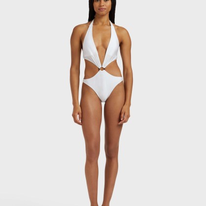 Vilebrequin - Shiny Solid Stretch Trikini Für Damen - Bademode - Fresh - Weiss - Größe M – Bild 3
