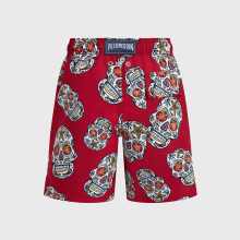 Vilebrequin - Badeshorts Für Jungen Día De Muertos - Bademode - Jim - Rot - Größe 4