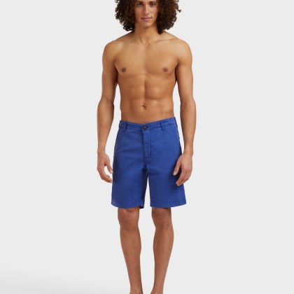 Vilebrequin - Bermudashorts Aus Tencel-gabardine Für Herren - Bermuda - Ponche - Blau - Größe 32 – Bild 3