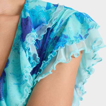 Vilebrequin - Kurzes Coral Reef Tüllkleid Für Damen - Kleid - Loula - Blau - Größe XL – Bild 5