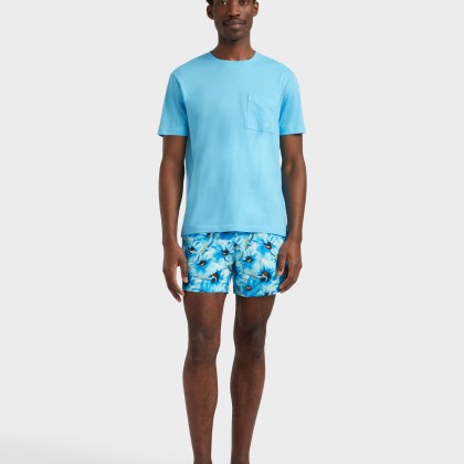 Vilebrequin - Solid T-shirt Aus Bio-baumwolle Für Herren - T-shirt - Titan - Blau - Größe XXXL – Bild 3