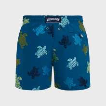 Vilebrequin - Tortues Multicolore Badeshorts Mit Stickerei Für Herren – Limitierte Serie - Bademode - Mistral - Blau - Größe XXL