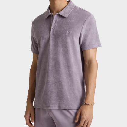 Vilebrequin - Solid Frottee-polohemd Für Herren - Polohemd - Phoenix - Violett - Größe M – Bild 3