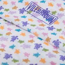 Vilebrequin - Micro Ronde Des Tortues Schal Aus Baumwollvoile - Halstuch - Bandano - Weiss - Größe OSFA