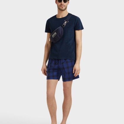 Vilebrequin - Figurbetonte Carreaux Woll-badeshorts Für Herren - Bademode - Magnus - Blau - Größe L – Bild 5