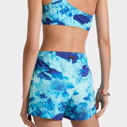 Vilebrequin - Coral Reef Stretch-badeshorts Für Damen - Shorty - Fabya - Blau - Größe XS – Bild 4