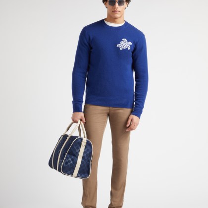 Vilebrequin - Solid Chinohose Aus Tencel Und Baumwolle Für Herren - Hose - Taillat - Marone - Größe 34 – Bild 5