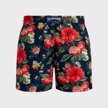 Vilebrequin - Flowers Badeshorts Für Herren - Bademode - Moorea - Blau - Größe XL