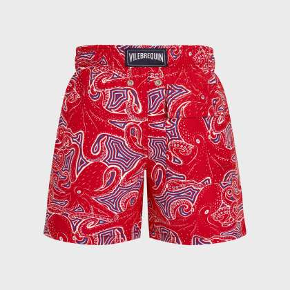 Vilebrequin - Hypnoctopus Badeshorts Für Jungen - Bademode - Jim - Rot - Größe 10 – Bild 2