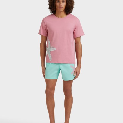 Vilebrequin - Placed Starlettes T-shirt Aus Bio-baumwolle Für Herren - T-shirt - Tareck - Rosa - Größe XXL – Bild 3