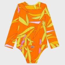 Vilebrequin - Madrague Rashguard-badeanzug Für Mädchen - Rashguard - Galaxie - Orange - Größe 2