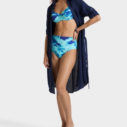 Vilebrequin - Solid Hemdkleid Aus Leinen Für Damen - Kleid - Ludovie - Blau - Größe S – Bild 5