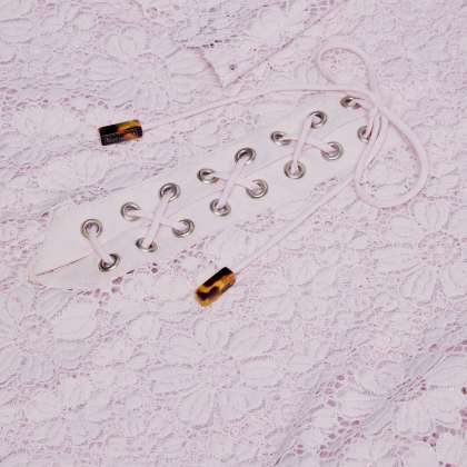 Vilebrequin - Langes Damenkleid Aus Blumenspitze - Kleid - Renata - Rosa - Größe M – Bild 7