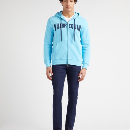 Vilebrequin - Logo Sweatshirtjacke Mit Kapuze Und Stickerei Für Herren - Sweatshirt - Martin-z - Blau - Größe XL