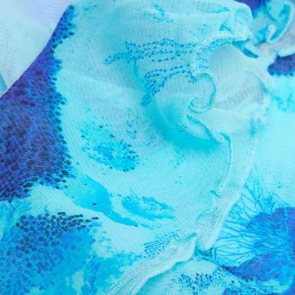 Vilebrequin - Kurzes Coral Reef Tüllkleid Für Damen - Kleid - Loula - Blau - Größe XL – Bild 6