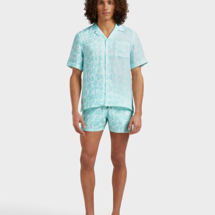 Vilebrequin - Seashells Bowling-hemd Aus Leinen Für Herren - Hemd - Charli - Weiss - Größe XL – Bild 3