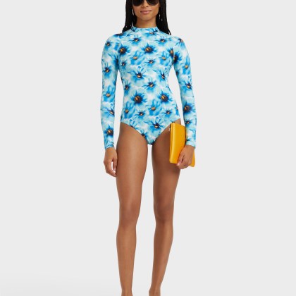 Vilebrequin - Einteiliger Poppies Rashguard Mit Uv-schutz Für Damen - Rashguard - Lexane - Blau - Größe M – Bild 5