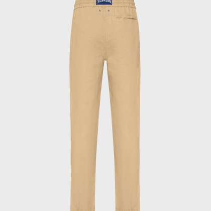 Vilebrequin - Solid Leinenhose In Regulärer Passform Für Herren - Hose - Parc - Marone - Größe XXL – Bild 2