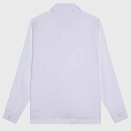 Vilebrequin - Herren-leinen-overshirt Uni - Jacke - Corentin - Weiss - Größe S – Bild 2