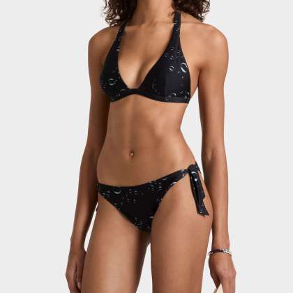 Vilebrequin - Bubble 3d Bikinihose Zum Seitlichen Binden Für Damen - Bademode - Flamme - Schwarz - Größe M – Bild 3