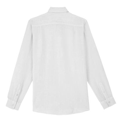 Vilebrequin Einfarbiges Hemd Aus Leinen Für Herren - Caroon - Weiss - Größe 5XL