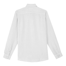 Vilebrequin Einfarbiges Hemd Aus Leinen Für Herren - Caroubis - Weiss - Größe S